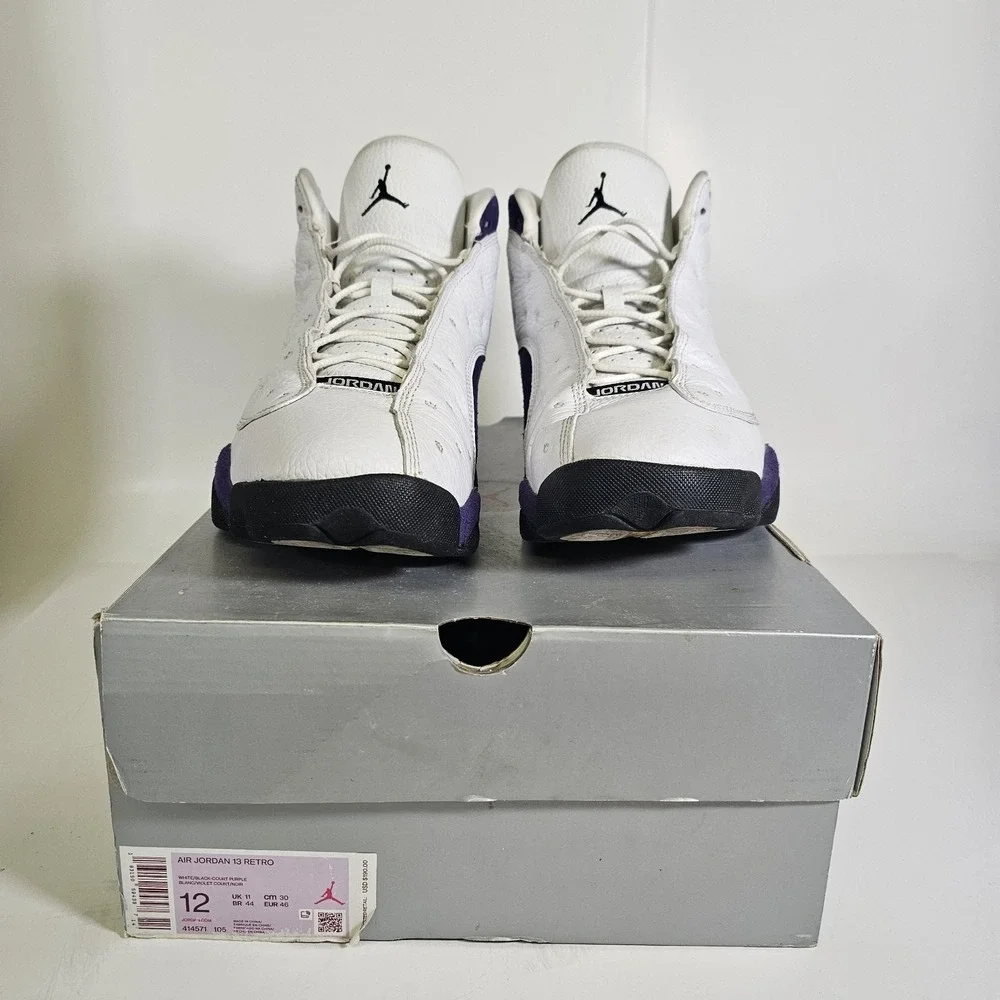 Air Jordan 13 Retro Lakers Purple Suede Size 12